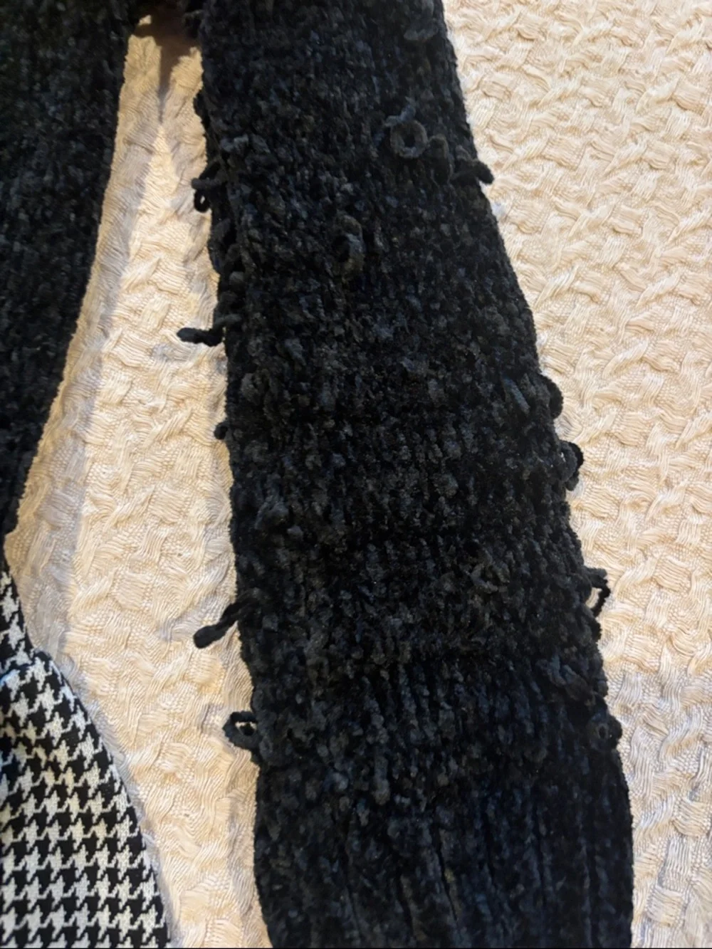 btween Black Sequin Butterfly Sweater Set with Houndstooth Skirt - Picture 5 of 9
